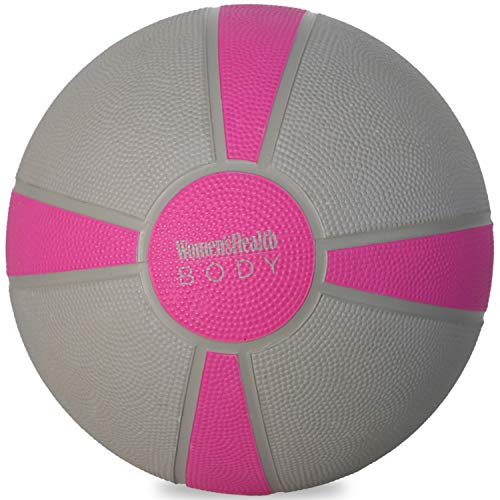 Women's Health BODY Wall-Ball - Balón Medicinal, Gris, Magenta.