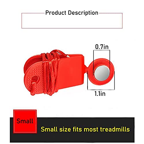 WoodTree Cinta de correr Interruptor de seguridad magnético Magnético Universal Cinta de correr Bloqueo Magnético Cinta de correr Dispositivo de tope de emergencia Accesorios de cinta de correr Adecua