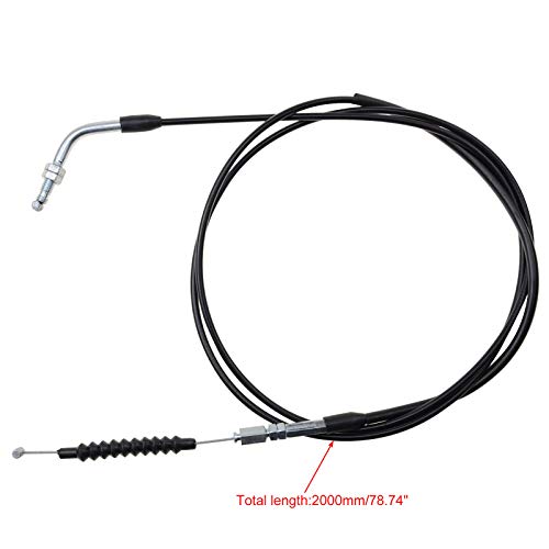 WOOSTAR 2000mm Cable Acelerador Reemplazo para 150cc 200cc 250cc Sunl Roketa JCL Dune Buggy ATV 4 Wheeler Quad Go Kart