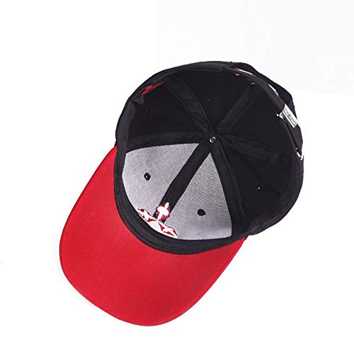 WULIAN Bordado 3D Mitsubishi Hat Cap Car Moto Racing Gorra de béisbol Dad Hat Snapback Trucket Caps Gorra Hombre, Negro, Ajustable