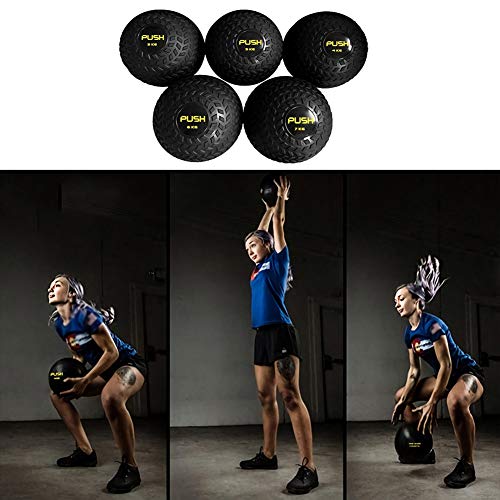 WXYZ Pelota Medicinal 5 Kg / 11lb Grand Slam De Fitness No Elástico, Pelota Medicinal con Patrón Antideslizante De Neumáticos, Ejercicio Aeróbico De Entrenamiento De Gravedad Masculino Y Femenino