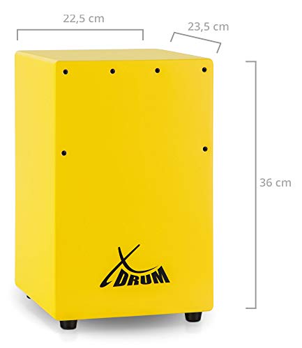 XDrum KC-37G Cajón para niños en amarillo