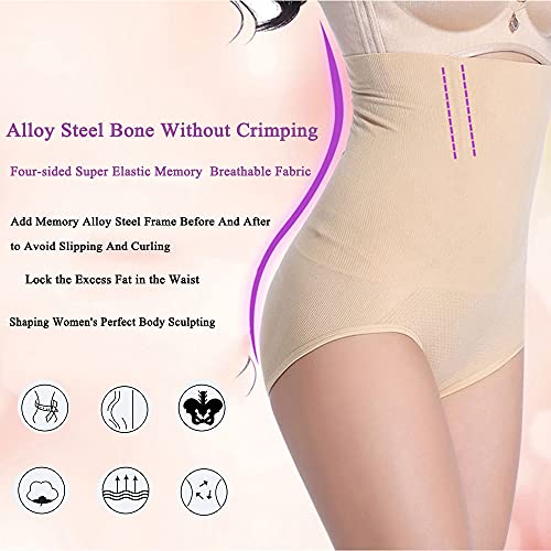 XDSP Cintura Alta Braguitas Moldeadora Fajas Reductoras, Body Shaper para Mujer Shapewear Faja Reductora Adelgazantes para Mujer (Black, M)