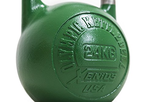 Xenios USA XSSTOKBL24 Pesa Rusas - Russian Girevoy Competition Kettlebell 24 Kg Ideal para la práctica del Entrenamiento Funcional, WOD, potenciamiento Muscular