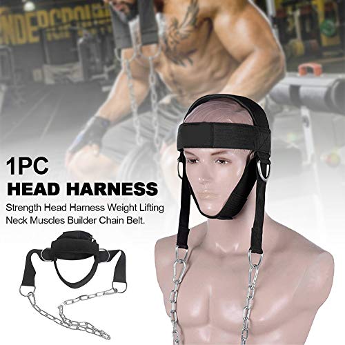 XHXseller Sports - Cinturón para el cuello de la cabeza de la fuerza, ejercicio de musculación y fitness, para mejorar la fuerza muscular