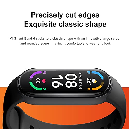 Xiaomi Mi Band 6 Pulsera,Reloj Inteligente Pulsera,1.56" Pantalla AMOLED,Monitoreo del Sueño,Rastreador de Ejercicios Bluetooth a Prueba de Agua,Versión Global