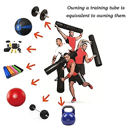 XPZ 2kg Fitness Training Barrel TPR Equipos De Cojinete De Peso Traindo Personal Gimnasio Gimnasio Tubo DE ENERGÍA Barra De Entrenamiento (Size : 12KG)