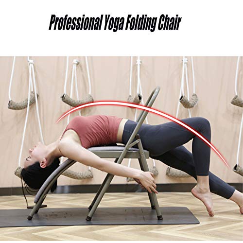 XWJJ Silla De Yoga Iyengar Juguetes De Muebles para Adultos Fácil De Montar Silla Multifuncional Portátil Plegable Soporte De La Cintura Súper Durable Silla De Yoga Reforzada Yoga Mad,C