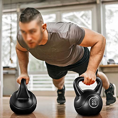 Yaheetech Kettlebell de Hormigón Pesa Rusa 20 kg Culturismo en Casa Gimnasio Deporte Interior Exterior