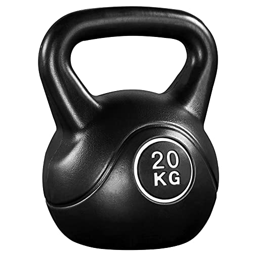 Yaheetech Kettlebell de Hormigón Pesa Rusa 20 kg Culturismo en Casa Gimnasio Deporte Interior Exterior