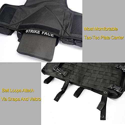 YAKEDA Camo - Chaleco táctico, chaqueta puerta placa ajustable para ejército, policía