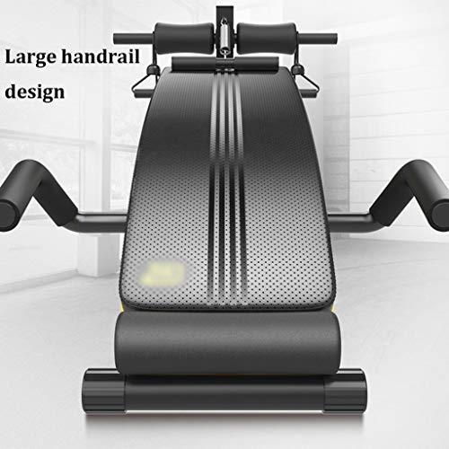 YHRJ Sit Up Bank Banco Abdominales Banco De Fitness Plegable,Tablero Supino Casero,Banco Multifuncional para Ejercicios Abdominales con Mancuernas,Puede Soportar 100 Kg