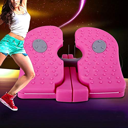 Yius Home Mute Stepper, máquina de pies de escalada en el lugar para gimnasio, equipo de fitness, entrenamiento de ejercicios cardiovasculares, mini máquina de piernas delgadas, color aleatorio