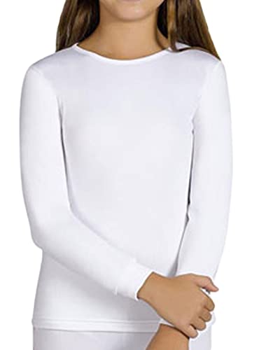 YSABEL MORA 511-70300-BLANCO-10 - Camiseta NIÑOS Termal Niñas Color: Blanco Talla: 10