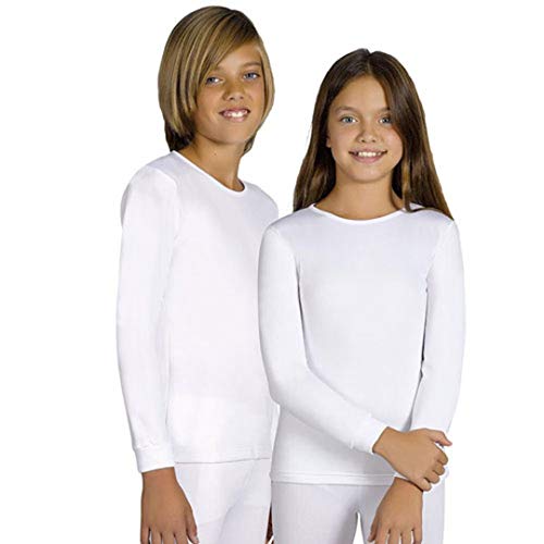 YSABEL MORA 511-70300-BLANCO-10 - Camiseta NIÑOS Termal Niñas Color: Blanco Talla: 10