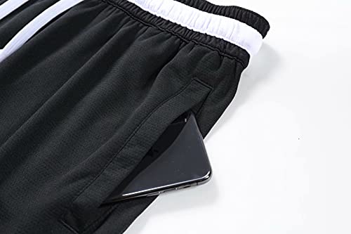 YUEMO Basketball Shorts Deportivos Hombre Elástica Pantalon Corto Bolsillos Hombre Athletic Pantalones Cortos Hombre Deportes Casuales Shorts