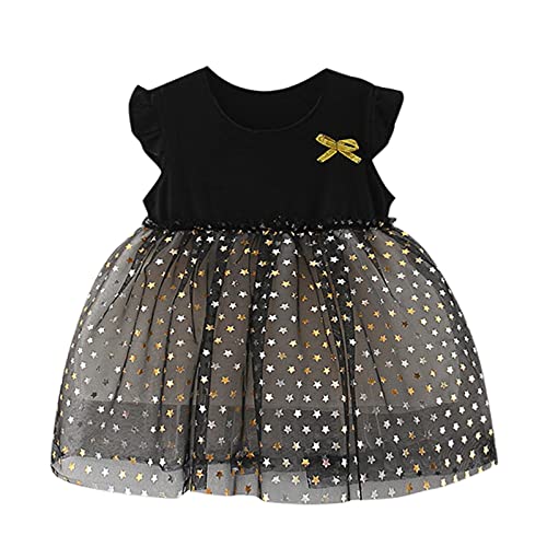 YWLINK Vestido De Princesa De Verano Con Costuras De Malla Para NiñOs 1 UNID Falda Moda Bebé NiñOs NiñAs Princesa Estrellas Lentejuelas Fiesta Baile Ballet Tutu Faldas Con Estilo Lindo Dulce Estilo