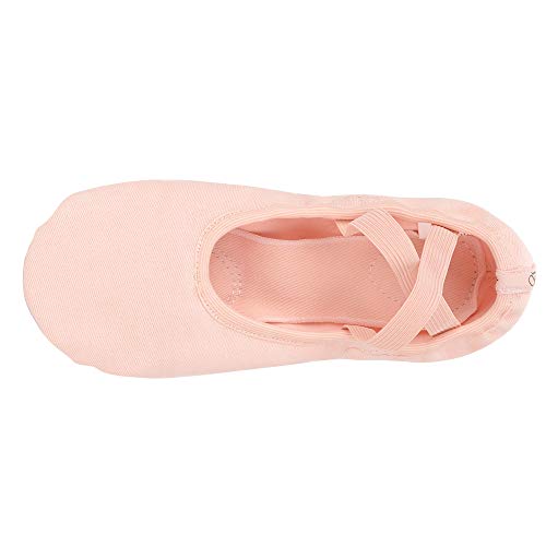 Zapatillas de Danza Elástico Media Punta Zapatos de Ballet Baile Suela Partida de Cuero para Niñas y Mujer 41