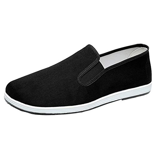 Zapatillas de Estilo Chino Kung Fu Artes Marciales Zapatos Tai Chi Suela de Goma Unisex Negro Tamaño EU 41