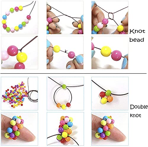 ZFYQ Juguete de Cuentas de Niños DIY, Cuentas Coloridas para Hacer Joyas para Niños Pulseras de Bricolaje Cuentas de Collares (520pcs)