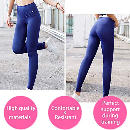 ZHRUI Pantalones para Adelgazar,Pantalones Deportivos Mujer, Pantalón de Sudoración Adelgazar, Leggings Push Up, Mallas Termicos de Neopreno, Faja Reductora Adelgazante para Deporte (Azul, S)