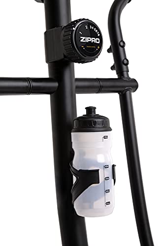 ZIPRO Bicicleta elíptica para Casa BURN GOLD, entrenador eliptico, LCD Pantalla, sensores de pulso, ajuste de resistencia, 120kg, Negro (5944585)