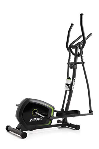 ZIPRO Bicicleta elíptica para Casa Neon, Entrenador eliptico, LCD Pantalla, sensores de Pulso, Ajuste de Resistencia, 150kg