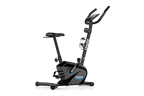 ZIPRO Bicicleta estática para Casa BEAT, entrenador eliptico, LCD Pantalla, sensores de pulso, ajuste de resistencia, 120kg