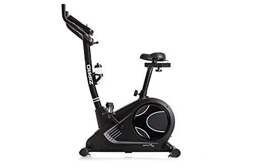 ZIPRO Bicicleta estática para Casa FLAME WM, entrenador eliptico, LCD Pantalla, sensores de pulso, ajuste de resistencia, aplicación iConsole + Kinomap, USB, Bluetooth, 150kg