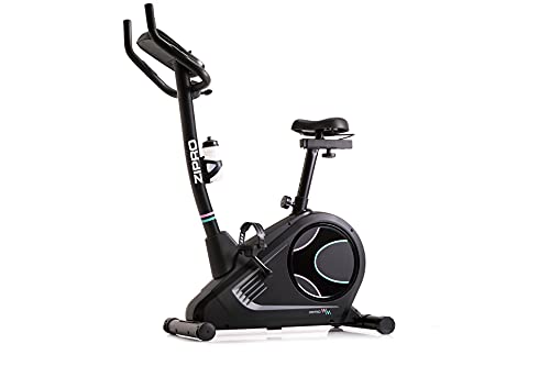 ZIPRO Bicicleta estática para Casa FLAME WM, entrenador eliptico, LCD Pantalla, sensores de pulso, ajuste de resistencia, aplicación iConsole + Kinomap, USB, Bluetooth, 150kg