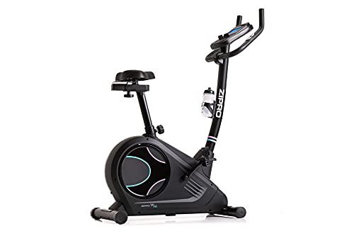 ZIPRO Bicicleta estática para Casa FLAME WM, entrenador eliptico, LCD Pantalla, sensores de pulso, ajuste de resistencia, aplicación iConsole + Kinomap, USB, Bluetooth, 150kg