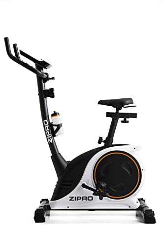 ZIPRO Bicicleta estática para Casa NITRO RS, entrenador eliptico, LCD Pantalla, sensores de pulso, ajuste de resistencia, 150kg, Negro, talla única