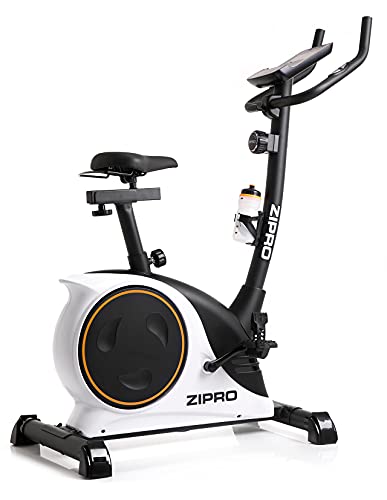 ZIPRO Bicicleta estática para Casa NITRO RS, entrenador eliptico, LCD Pantalla, sensores de pulso, ajuste de resistencia, 150kg, Negro, talla única