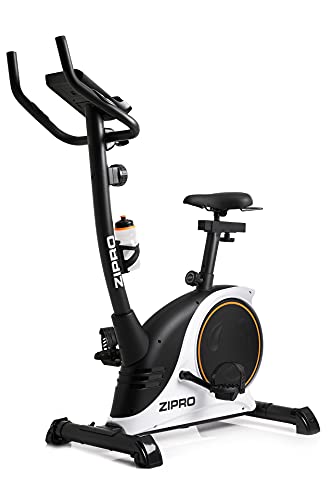 ZIPRO Bicicleta estática para Casa NITRO RS, entrenador eliptico, LCD Pantalla, sensores de pulso, ajuste de resistencia, 150kg, Negro, talla única