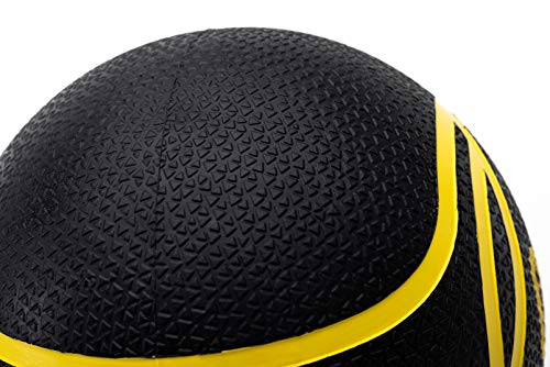 ZIVA Medicine Ball 4 Kg Balón Medicinal, Unisex Adulto, Negro, Talla única