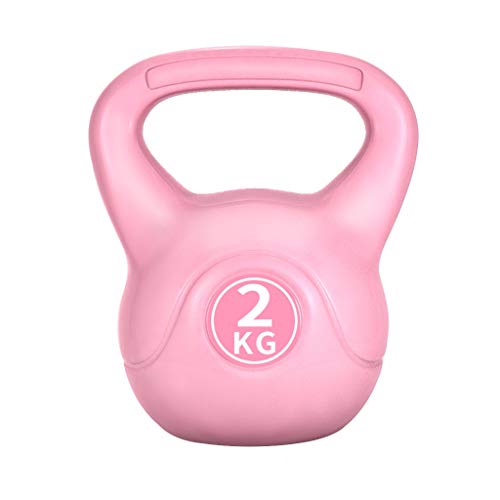 ZXQZ Pesa de Gimnasia Kettlebells, Pesas Fijas, Pesas de Neopreno, Ideales para Clases de Fitness o Rutinas de Ejercicios En El Hogar Rosa Mancuerna pequeña (Size : 6kg)