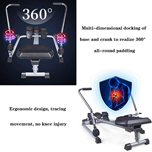 ZYCSKTL Rowing Machine Máquina Remo Fitness Plegable,Máquina De Remo Hidráulica Silenciosa para El Hogar, Máquina De Remo Plegable Scull, Equipo De Gimnasia con Una Carga De 120 Kg