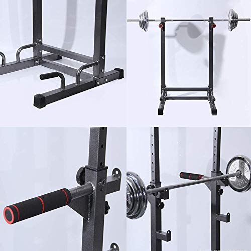 ZZZTWO Power Tower Estación Multifuncional de Entrenamiento, Barbell Rack, Dip Station, Barra de Dominadas, Tamaño Regulable Torre de Musculación y Fitness Peso Máximo de 260kg