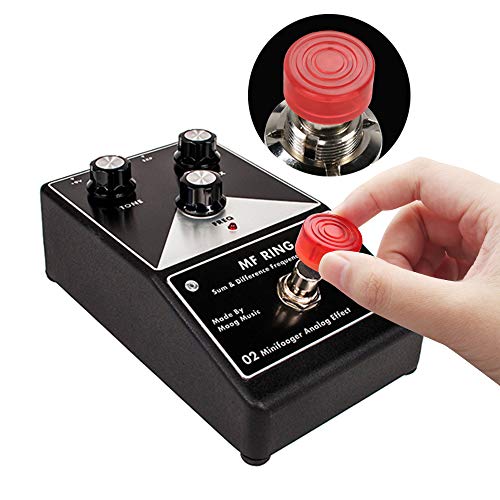 16pcs Guitarra Efecto Pedal Topper para Efectos de Distorsión, Tapa de Uñas de Plástico para Guitarra Efecto Pedal, Protector para Pedal de Distorsión para Bajo de Guitarra(8 colores)