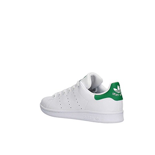 adidas Originals Stan Smith, Zapatillas, Blanco (Footwear White/Footwear White/Green 0), 38 2/3 EU