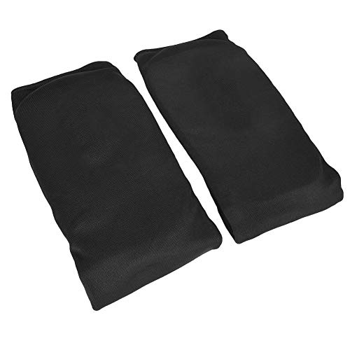 Alomejor Espinilleras de 2 Piezas para Entrenamiento de Kickboxing Gran Equipo de protección para Artes Marciales Karate de Combate(M-Negro)