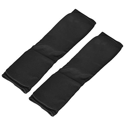 Alomejor Espinilleras de 2 Piezas para Entrenamiento de Kickboxing Gran Equipo de protección para Artes Marciales Karate de Combate(M-Negro)