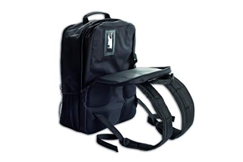 Arcos Bolsas para Cuchillos, Mochila porta Cuchillos Mochila para Chef, Capacidad 9 piezas, Poliester 600D con recubrimiento de PVC, Tamaño 330 x 480 x 185 mm, Color Negro, CUCHILLOS NO INCLUIDOS