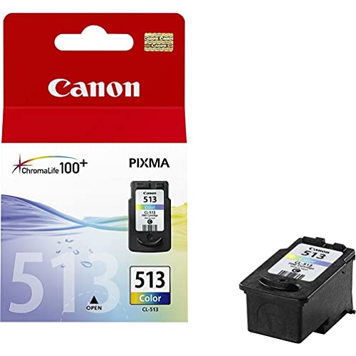 Canon CL-513 Cartucho de tinta original Tricolor para Impresora de Inyeccion de tinta Pixma MX320,330,340,350,360,410,420-MP230,240,250,252,260,270,272,280,282,480,490,492,495,499-IP2700,2702