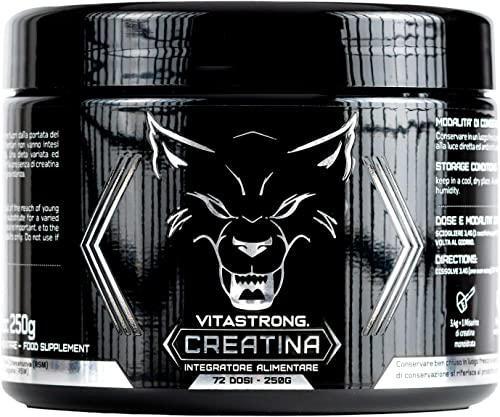 Creatina Monohidrato SÓLO 100% CREAPURE® | Vitastrong Creatina en Polvo Puro | Fina y Soluble | para el desarrollo de masa muscular y Preworkout.