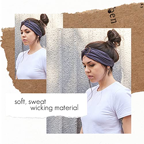 Diadema Mujer Verano Boho Yoga - Cinta Para Verano Turbante Hombre Boho Yoga Headband Banda Hippy Accesorio Caqui