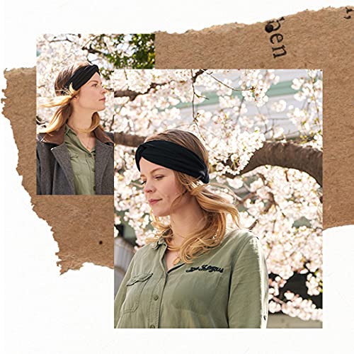 Diadema Mujer Verano Boho Yoga - Cinta Para Verano Turbante Hombre Boho Yoga Headband Banda Hippy Accesorio Caqui