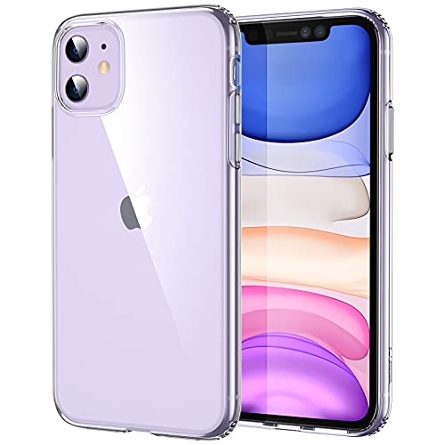 ESR Funda Compatible con iPhone 11(2019) 6,1”, Carcasa Antigolpes y Anti- Arañazos con Parachoques de TPU Suave Flexible, Compatible con Carga Inalambrica, Transparente