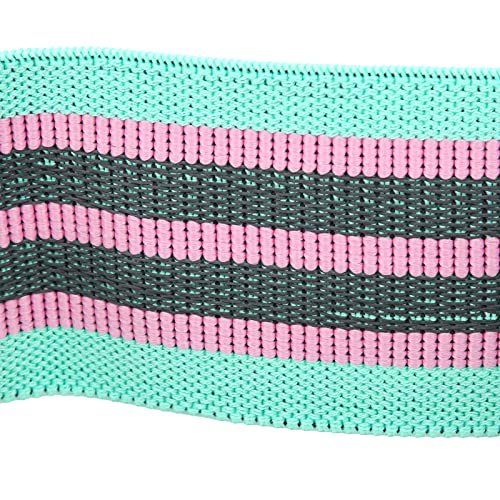 FECAMOS Bandas de Entrenamiento de Gimnasia de Yoga, Banda de Resistencia de Fitness de Tela Suave Suave y Plegable para Deporte para Interior(Mint Green)