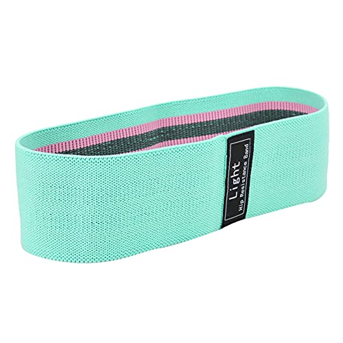 FECAMOS Bandas de Entrenamiento de Gimnasia de Yoga, Banda de Resistencia de Fitness de Tela Suave Suave y Plegable para Deporte para Interior(Mint Green)